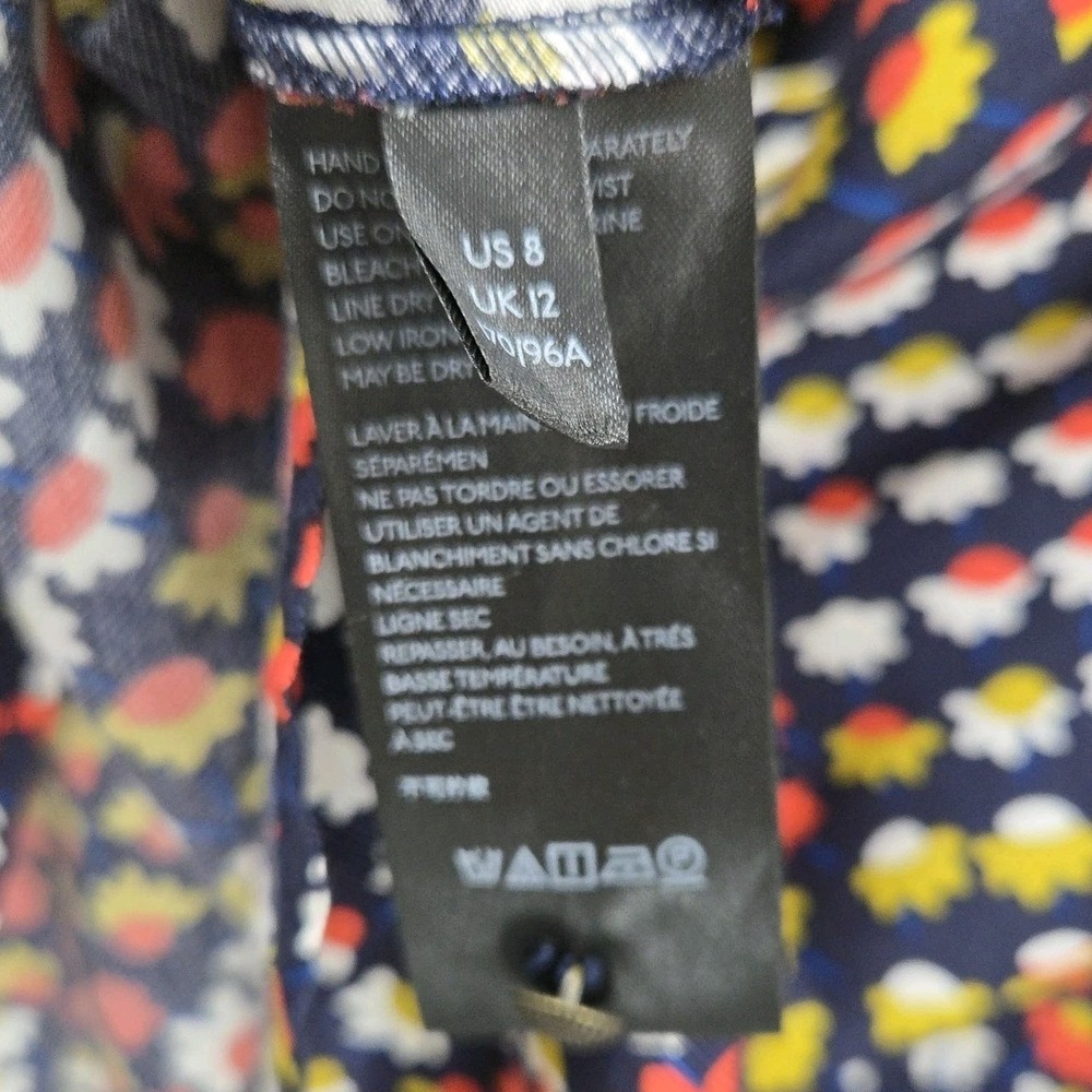 Anthropologie Maeve Melody Mini Dress Size US 8 Floral Puff Sleeve Multicolor - Picture 14 of 16